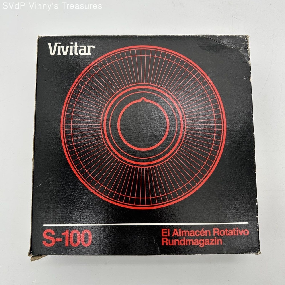 Vintage Vivitar S-100 Rotary Slide Tray for 35mm Projectors 100 Slide Capacity